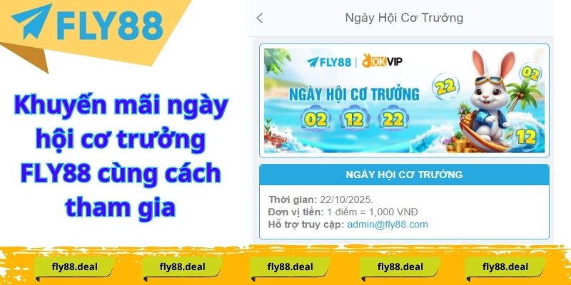Khuyến mãi ngày hội cơ trưởng FLY88 và cách tham gia nhanh Khuyến mãi ngày hội cơ trưởng FLY88 cùng cách tham gia